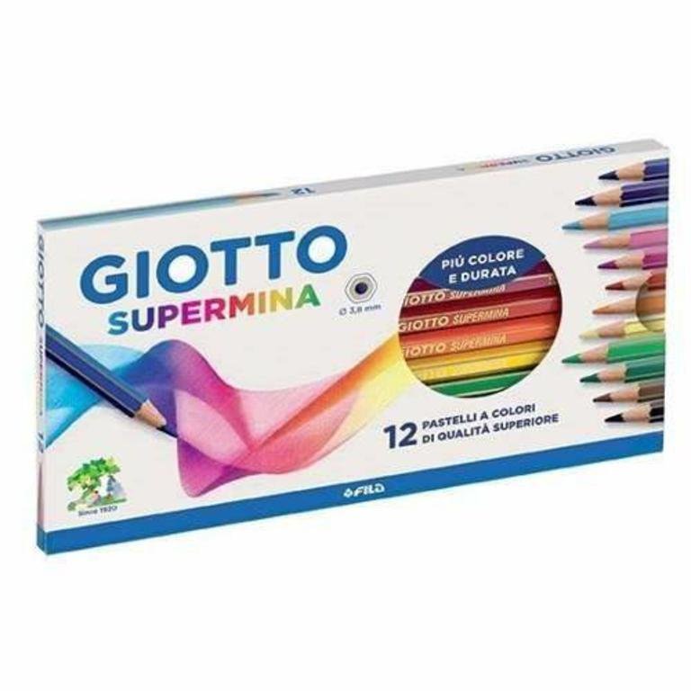 LAPIZ GIOTTO SUPERMINA x 12 COLORES