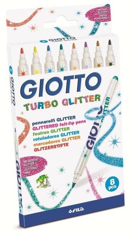 MARCADOR GIOTTO TURBO GLITTER X 8