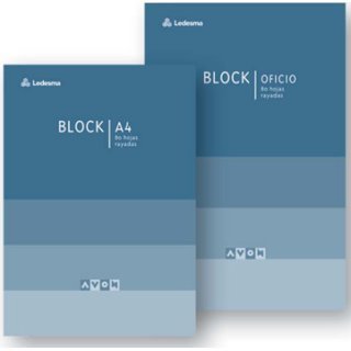 BLOCK AVON A4 80 HOJAS RAYADO
