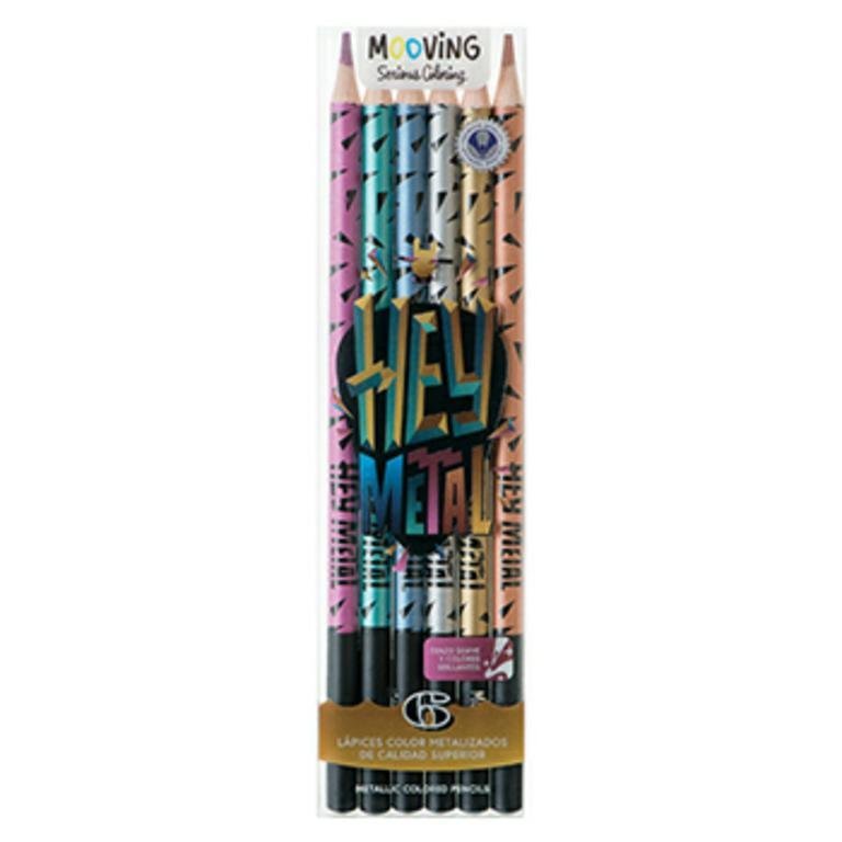 LAPIZ COLORING METALIZADOS x 6 COLORES    3011306