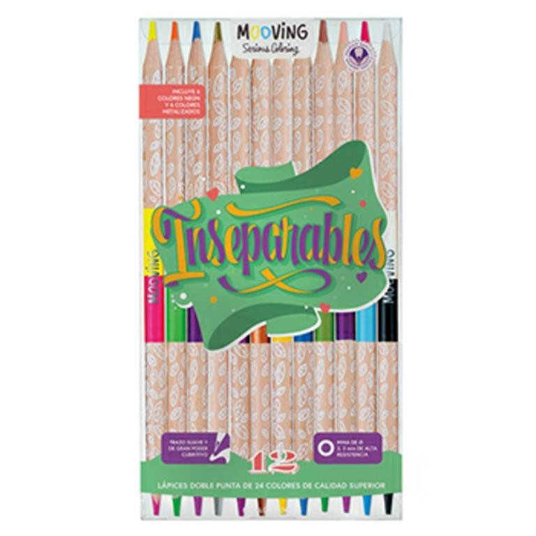 LAPIZ COLORING BICOLORES x 12 COLORES 3011412
