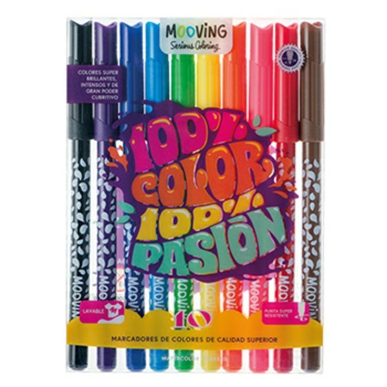 MARCADOR COLORING x 10 COLORES  3021010