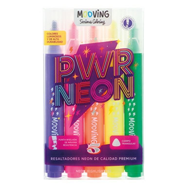 RESALTADOR COLORING NEON x 5 COLORES  3051205