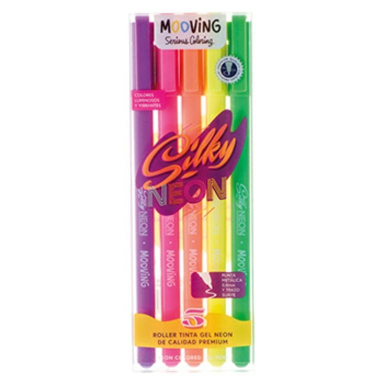 BOLIGRAFO COLORING  ROLLER GEL NEON x 5 COLORES 3071205