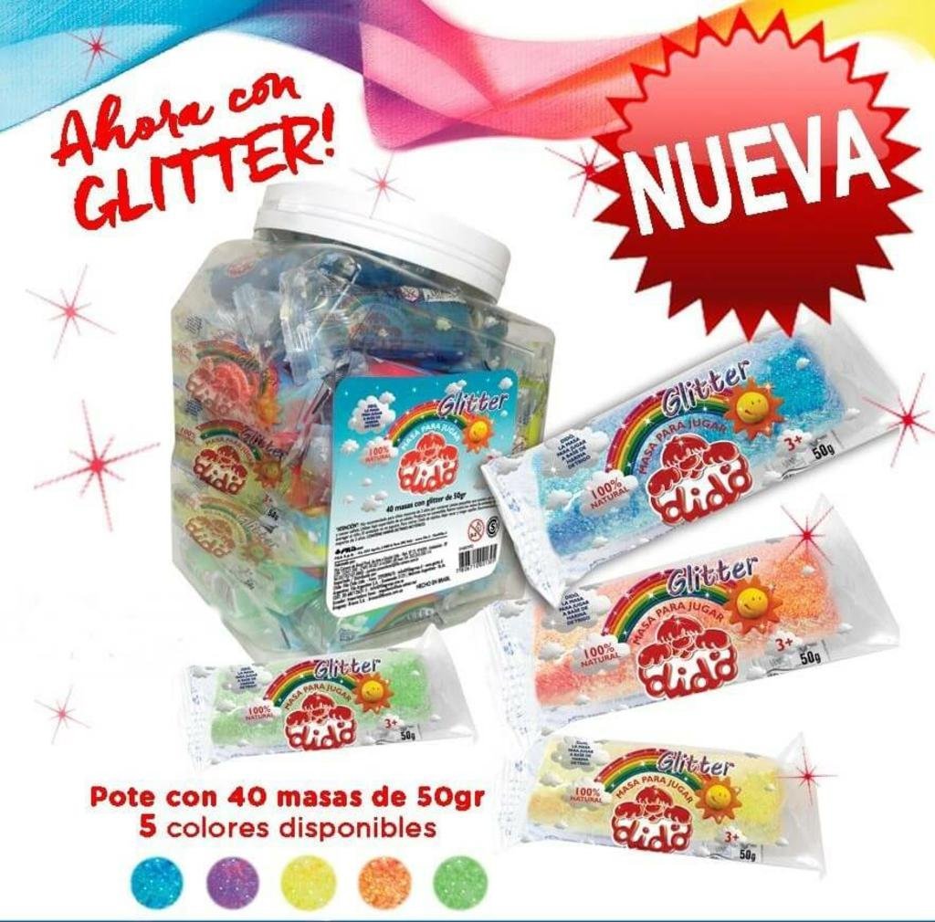 MASA DIDO GLITTER CHICA X 1