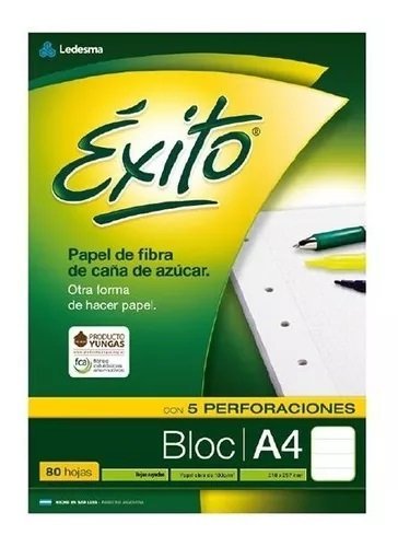 BLOCK EXITO A4 80 HOJASS RAYADO