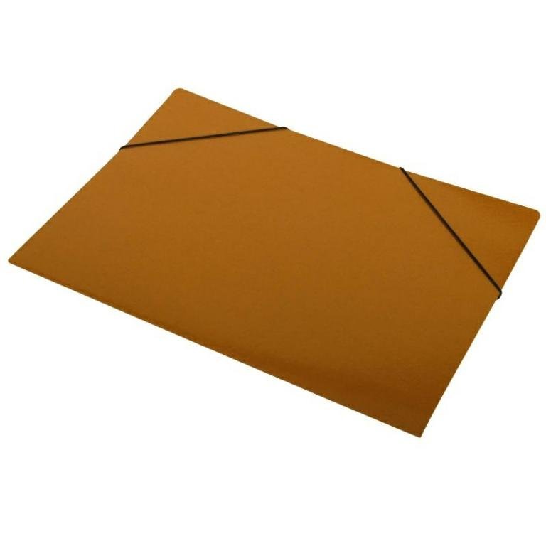 CARPETA 3 SOLAPAS OFICIO MARON CON ELASTICO