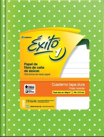 CUADERNO EXITO E1 TAPA DURA 48 HOJAS LUNARES VERDE MANZANA