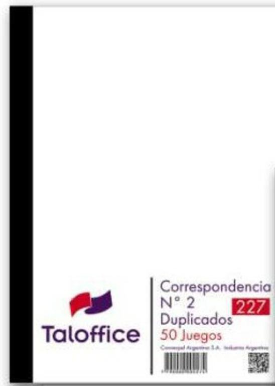 TALONARIO CORRESPDUPLICADO  Nº 2    227