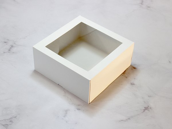 CAJA TORTA MEDIANA C/VENTANA 25x25x10     CTMCV001