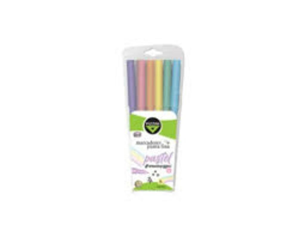 MARCADOR MIO ESCOLAR x  6 COLORES PASTEL     8006P