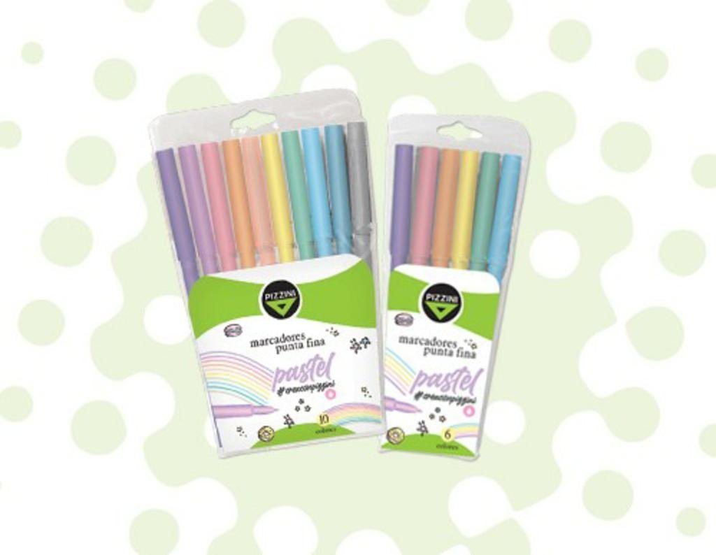 MARCADOR MIO ESCOLAR x  10 COLORES PASTEL 8010P