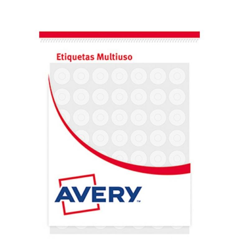 ETIQUETA AVERY OJALILLO BLANCO 13MM x 5 PL 13191