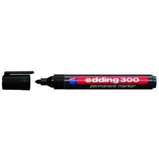 MARCADOR EDDING  300 PERMANANTE NEGRO P/REDONDA